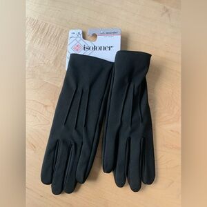 Isotoner smartDri smarTech black gloves size Small